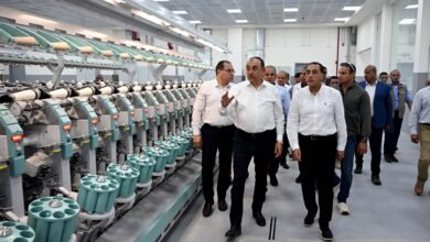 “مدبولى”-يتابع-تجارب-بدء-تشغيل-مصنع-“غزل-2”-بشبين-الكوم