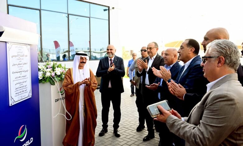 رئيس-الوزراء-يفتتح-مستودع-موانئ-دبى-العالمية-بمنطقة-السخنة