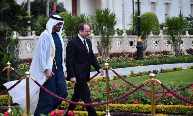 “السيسي”-يبحث-مع-“بن-زايد”-تعزيز-التعاون-بين-مصر-والإمارات