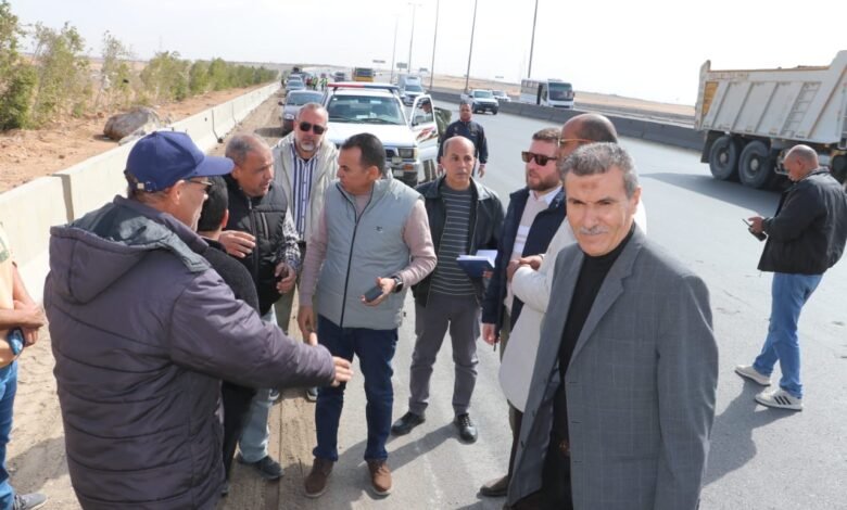 نادر-زعفر-يتفقد-محاور-6-أكتوبر-ويوجه-بصيانة-فورية-للدائري-الأوسطي