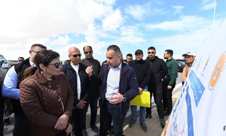 وزيرة-الإسكان-تتابع-أعمال-المرافق-لمنطقة-أبراج-الداون-تاون-بالعلمين-الجديدة