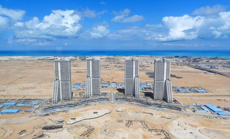 وزيرة-الإسكان-تكشف-معدلات-تنفيذ-مشروع-أبراج-“الداون-تاون”-والبرج-الأيقوني-بالعلمين-الجديدة 