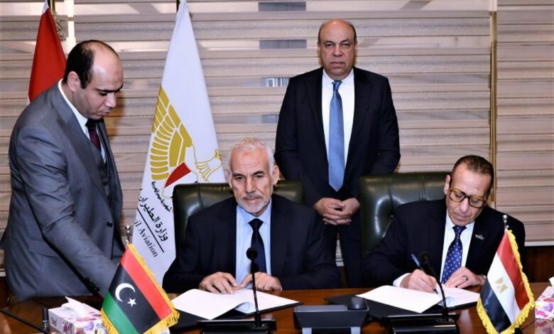 وزير-الطيران-يشهد-توقيع-مذكرة-تفاهم-مصرية-ليبية-لتعزيز-التكامل-في-إدارة-المجال-الجوي