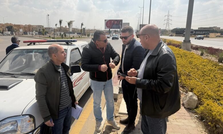 جولة-ميدانية-لرئيس-جهاز-6-أكتوبر-لمتابعة-مشروعات-“الحزام-الأخضر”