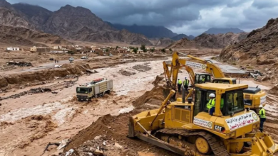 “الزراعة”-تعيد-فتح-طرق-“تجمع-النهايات”-بسيناء-بعد-تضررها-من-السيول